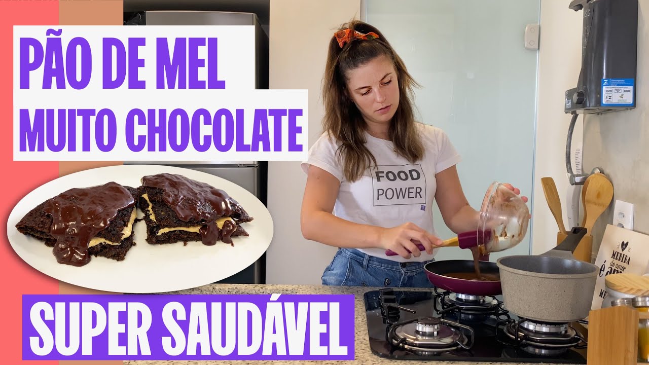 LANCHE COM CHOCOLATE FÁCIL: PÃO DE MEL DE FRIGIDEIRA