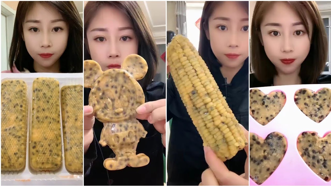 Ice Eating🧊❄️ FROZEN PASSION FRUIT ASMR CRUNCHY SOUNDS
