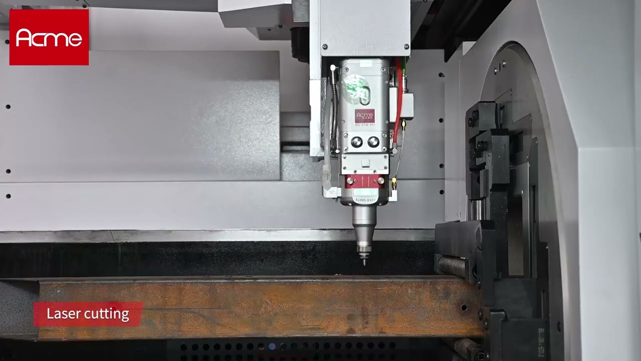 LT-6036TKA tube laser cutting machine with drilling tapping #acmelaser