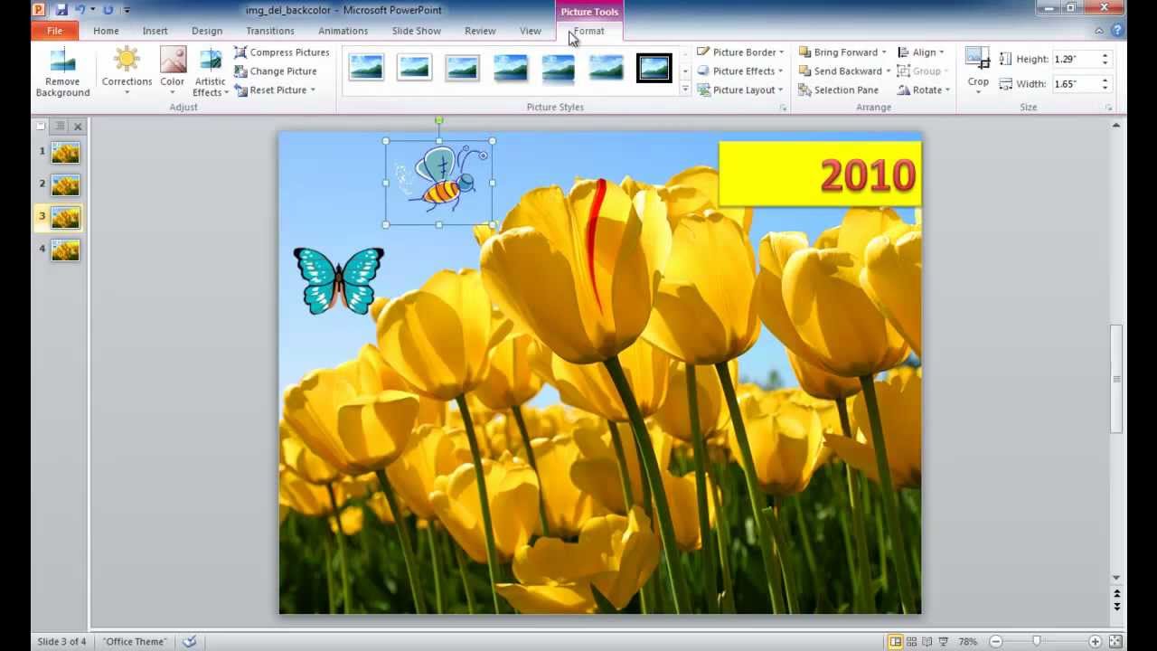 Remove Background Color in Images for PowerPoint