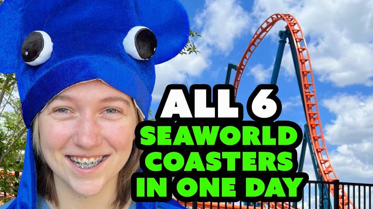 SeaWorld Orlando + ALL 6 Roller Coasters in ONE Day (POV's)