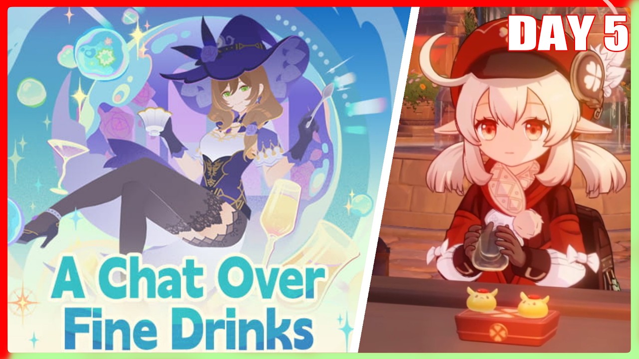 A Chat Over Fine Drinks Day 5 *Klee* Dialogues [JP DUB] | Genshin Impact 6.4