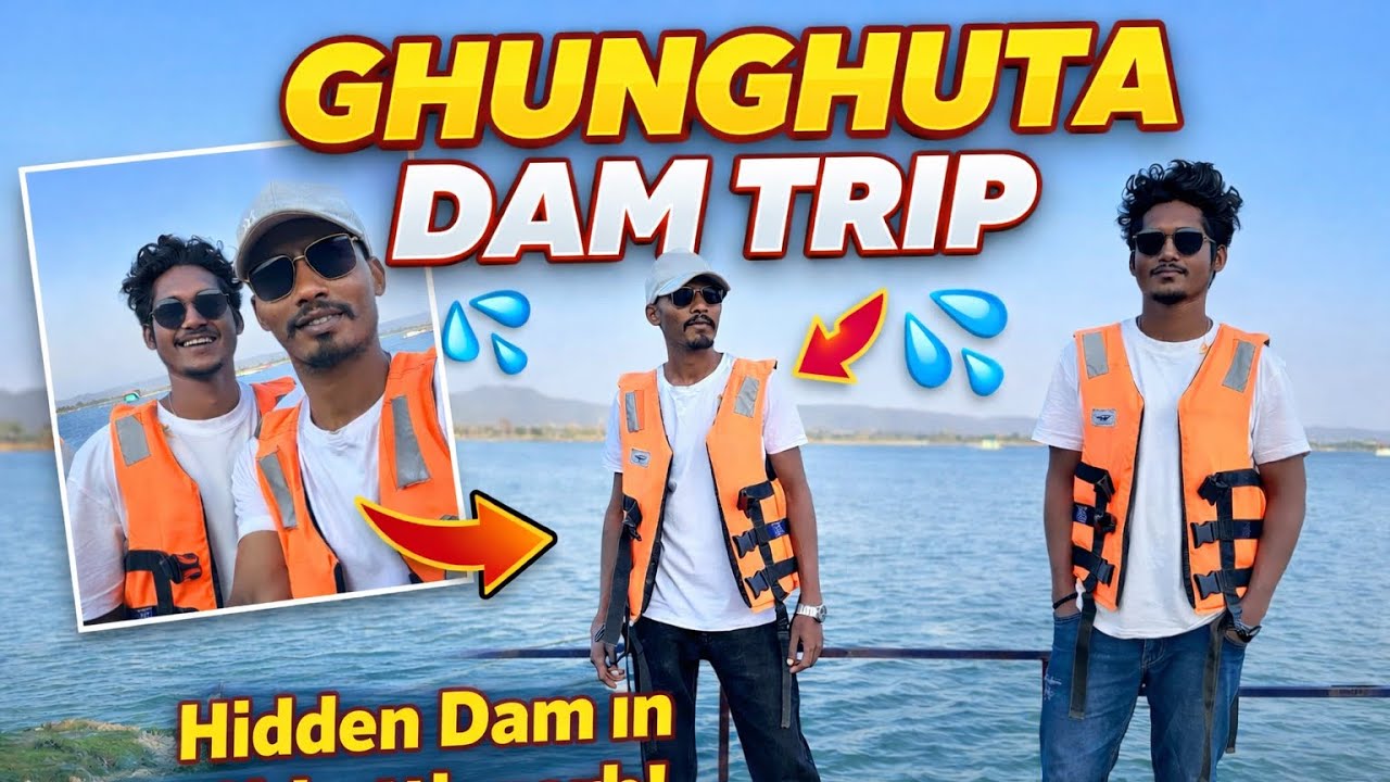 GHUNGHUTA DAM TRIP | Hidden Dam in Chhattisgarh 😍 | Beautiful Dam View | Travel Vlog