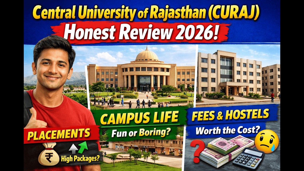 Central University of Rajasthan (CURAJ) Honest Review 2026 | Placements, Campus & Fees!