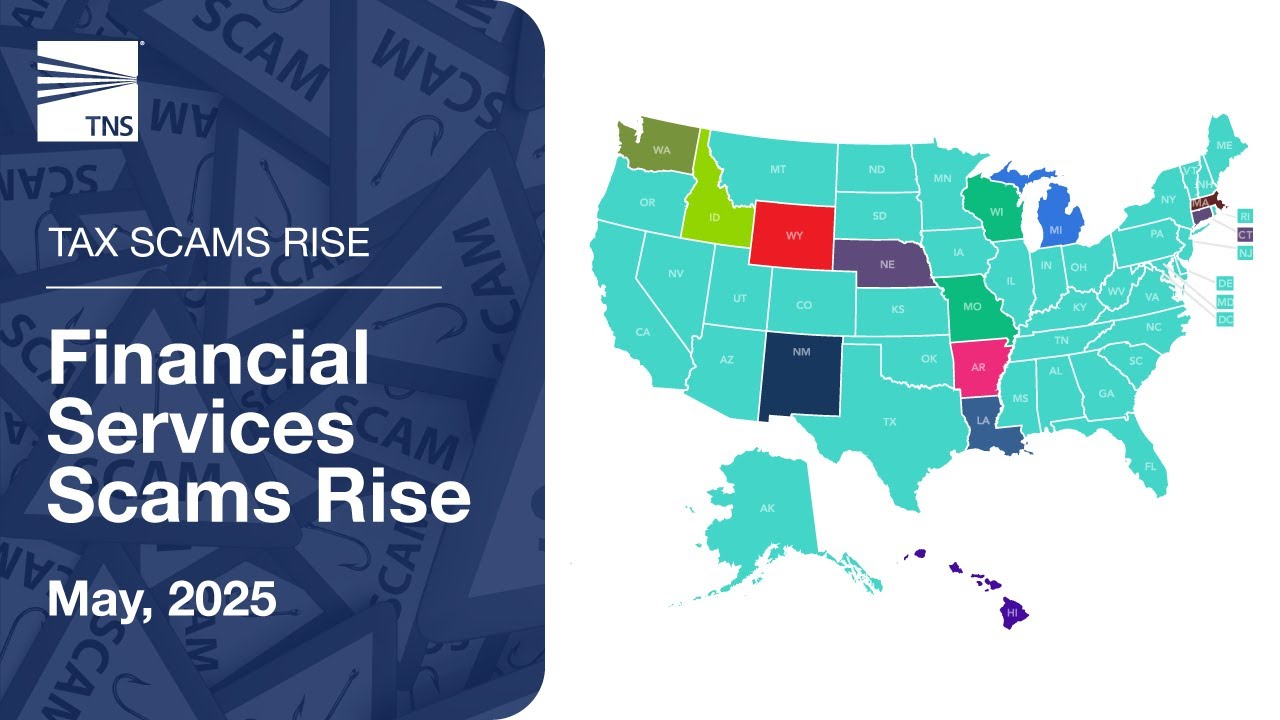 TNS Robocall Protection Recorded Scam Robocalls by State for January to May 2025