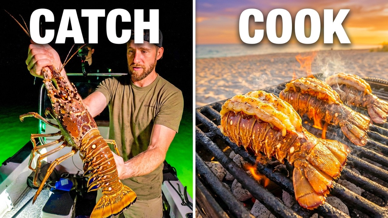 How To Catch The BIGGEST Spiny Lobsters In Florida | Catch, Clean, Cook!