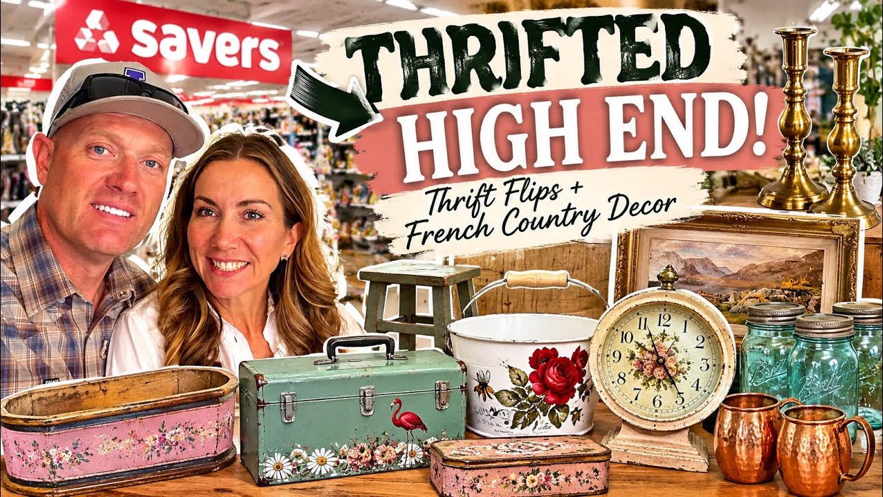 Thrift Store Finds That Look EXPENSIVE! | Savers Thrifting & French Country DIY Decor