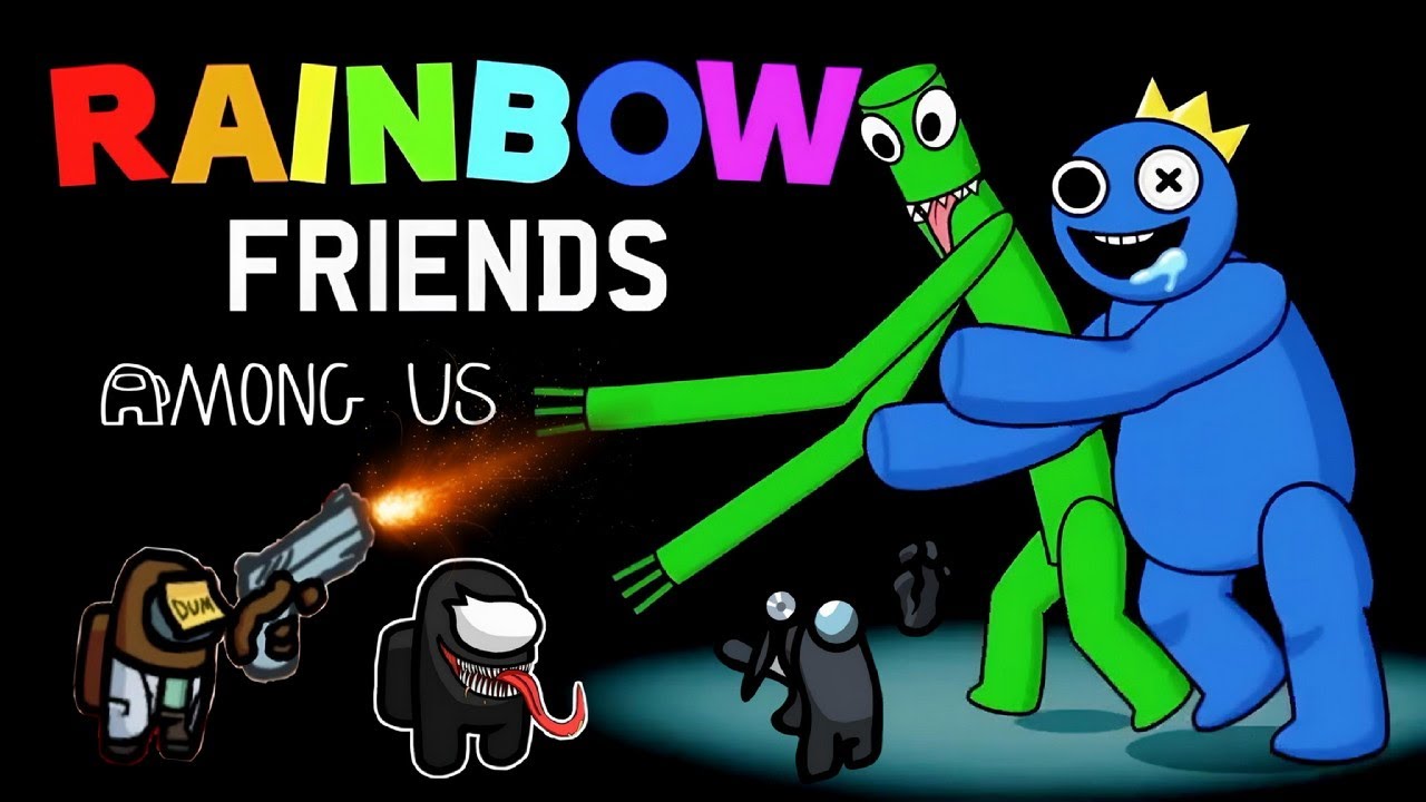 AMONG US VS RAINBOW FRIENDS #games #amongusanimation