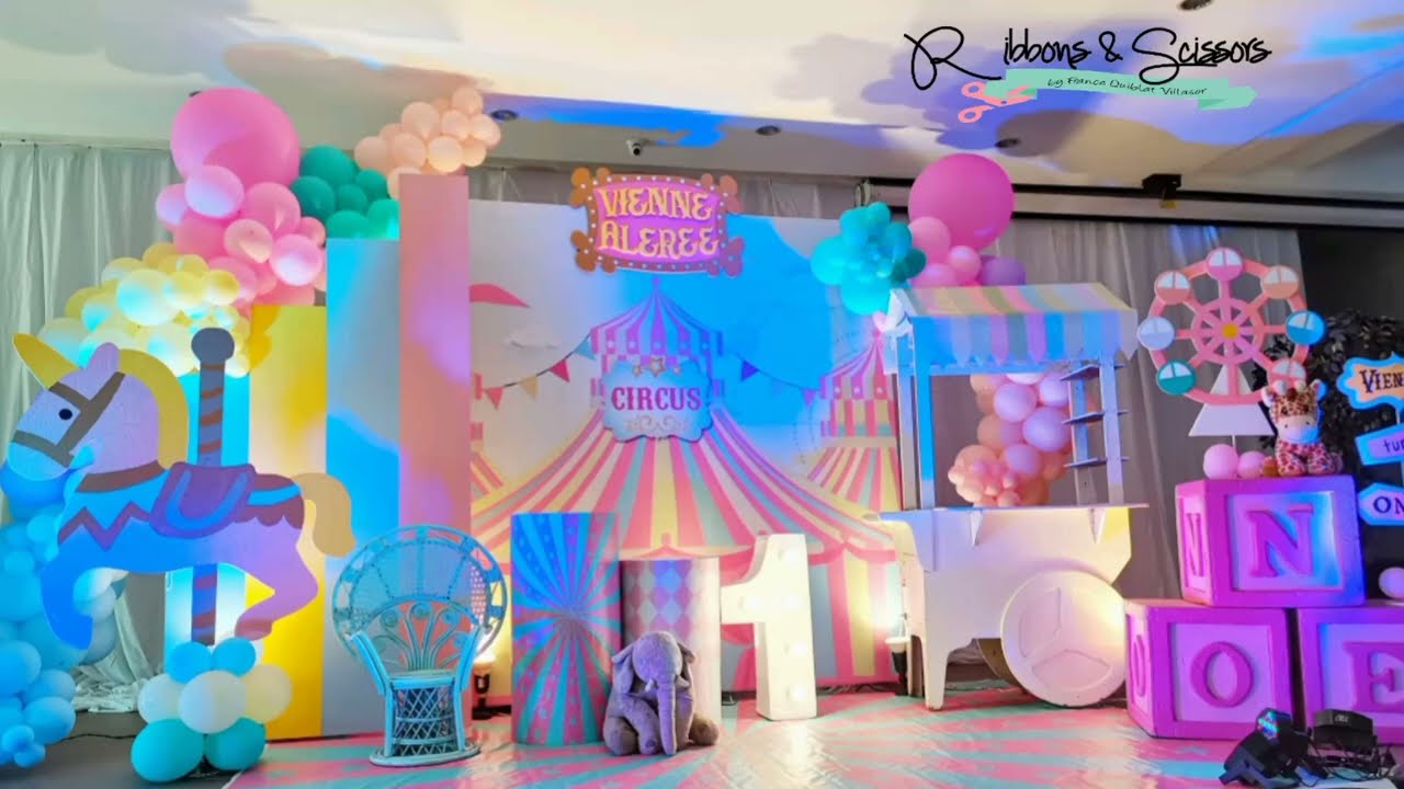 Pastel Carnival Themed Birthday Decor by Ribbons & Scissors