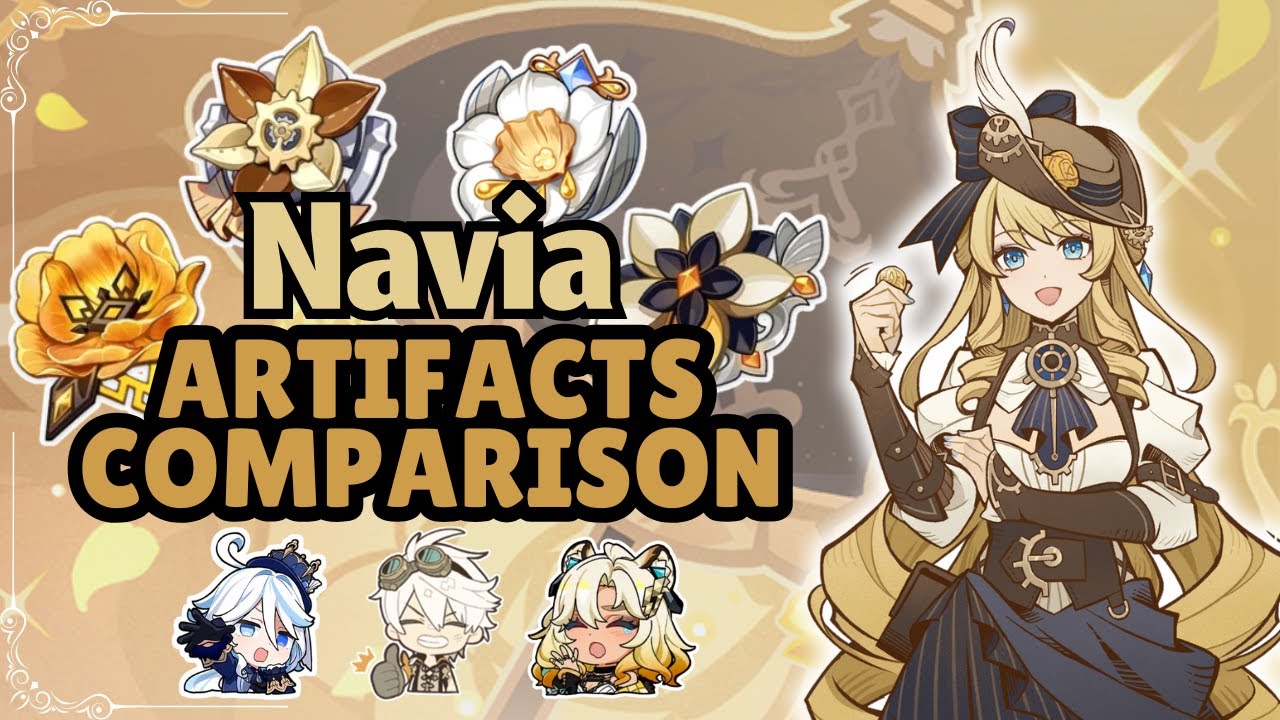 Best Artifact for Navia | Navia Artifacts Comparison #genshinimpact