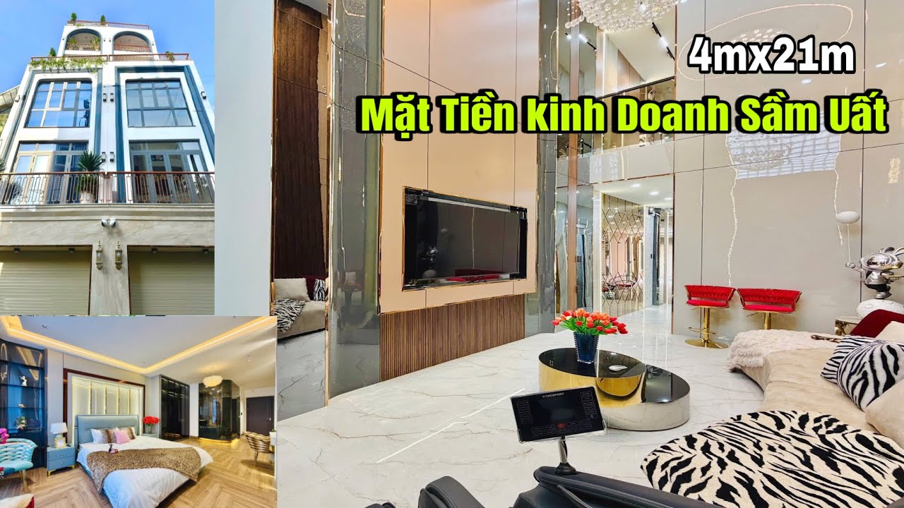 Bán nhà Phố Đẹp .Mặt Tiền Đường Lê Văn Thọ P.TTH TPHCM 4mx21m Thiết Kế Luxury 7 Tầng Lầu 8PN 10Wc 