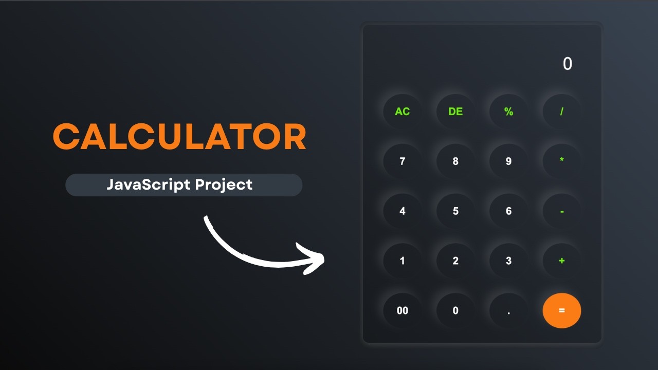 Build a Calculator Project FAST with HTML CSS & JavaScript