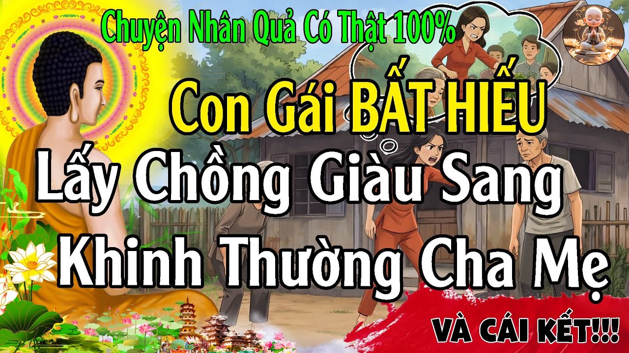 Chuyện Nhân Quả: Con Gái BẤT HIẾU, Lấy Chồng Giàu Sang Rồi KHINH THƯỜNG Cha Mẹ Và Cái Kết Đau Lòng