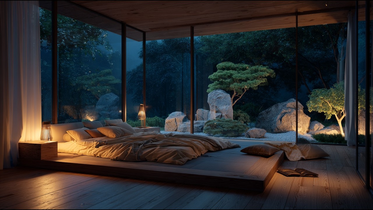 静かな夜の雨音｜睡眠・勉強・瞑想に最適なリラックスBGM