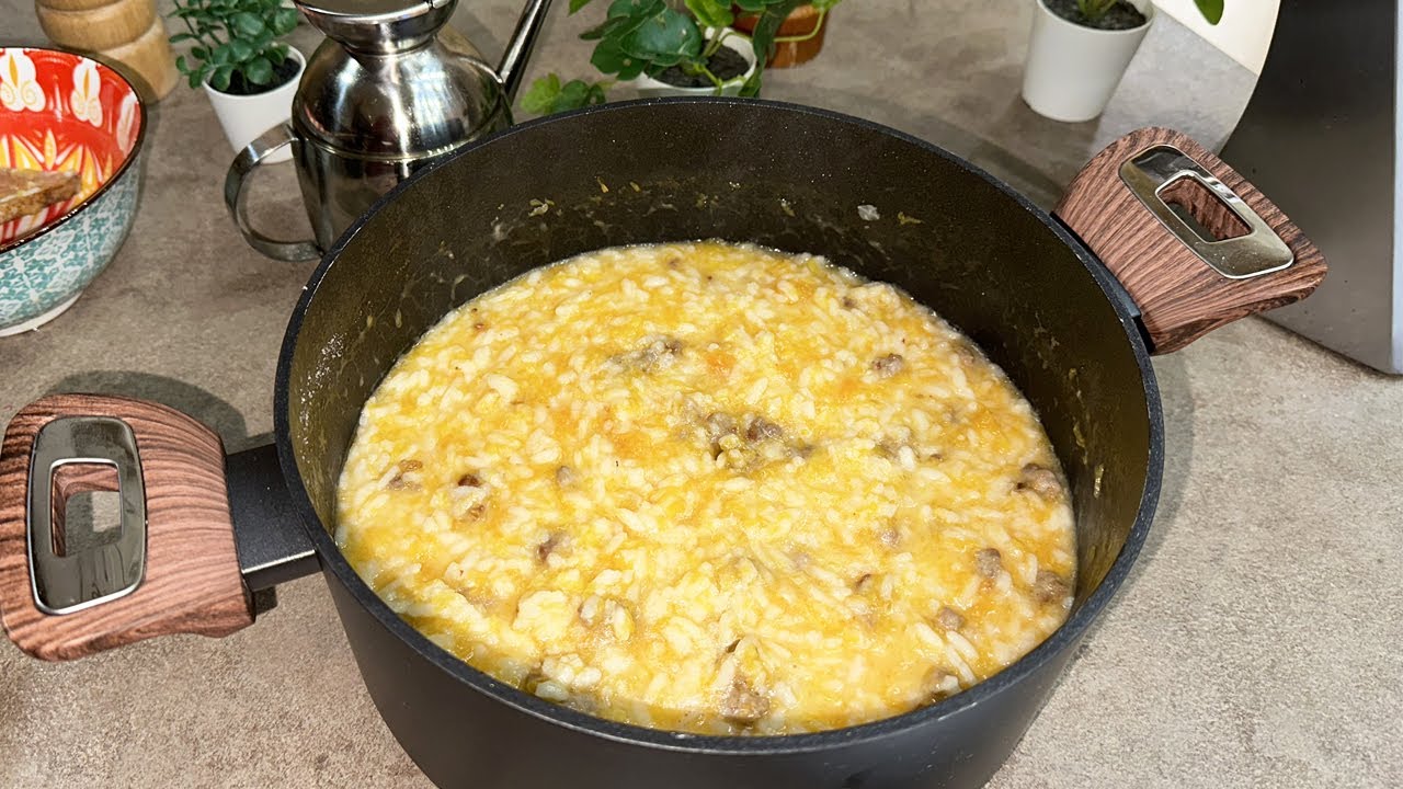 RISOTTO ZUCCA E SALSICCIA