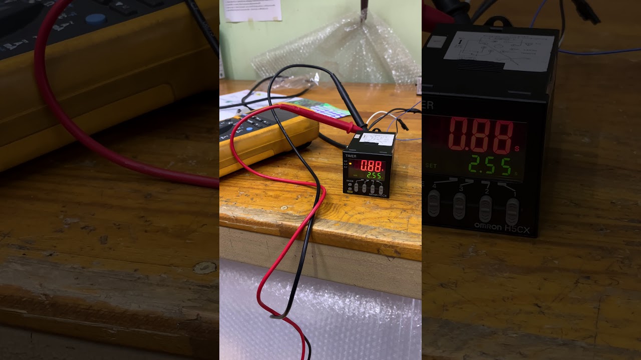 OMRON H5CX-L8, Digital Timer as photo,  Testing.