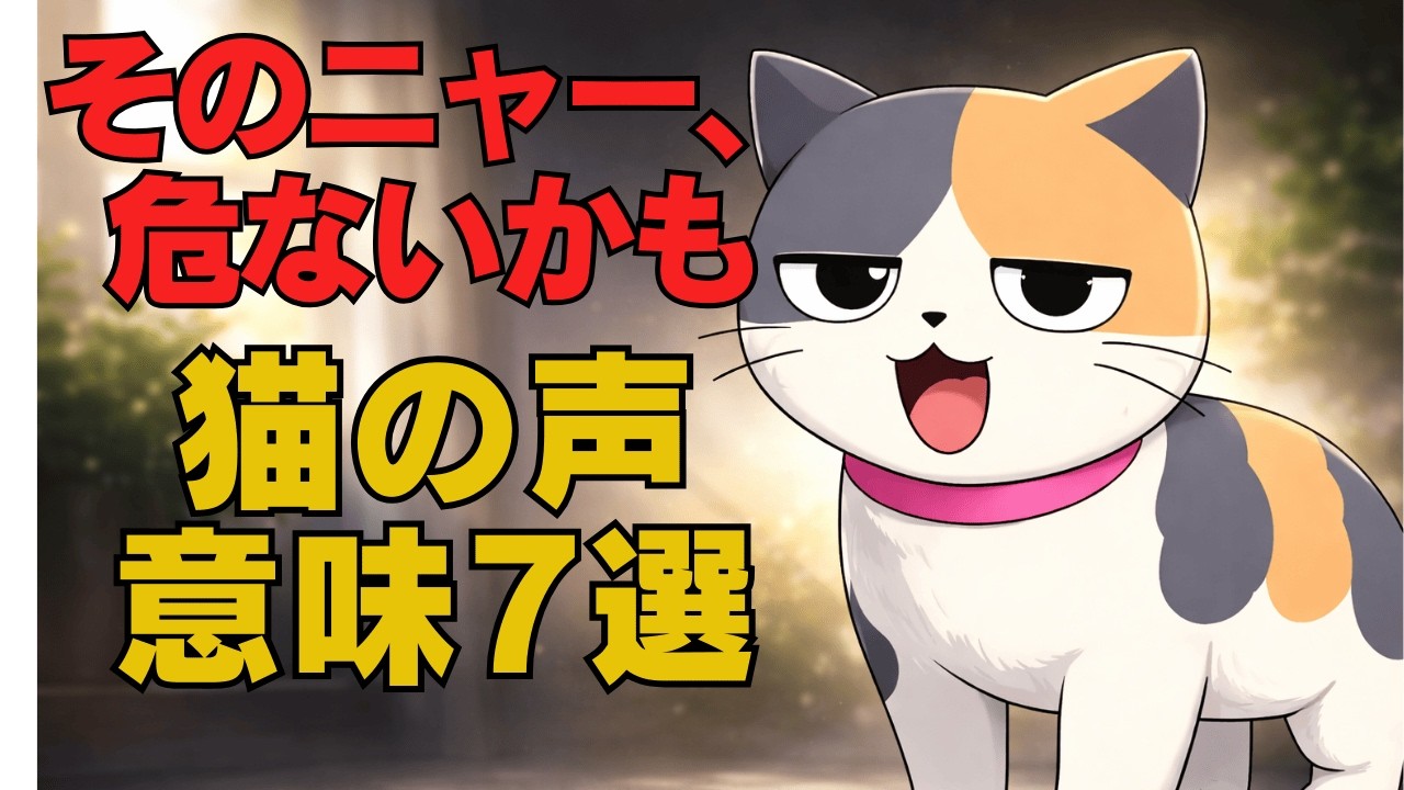 【猫雑学】猫の「ニャー」、全部同じに聞こえてない？実は全部意味があります