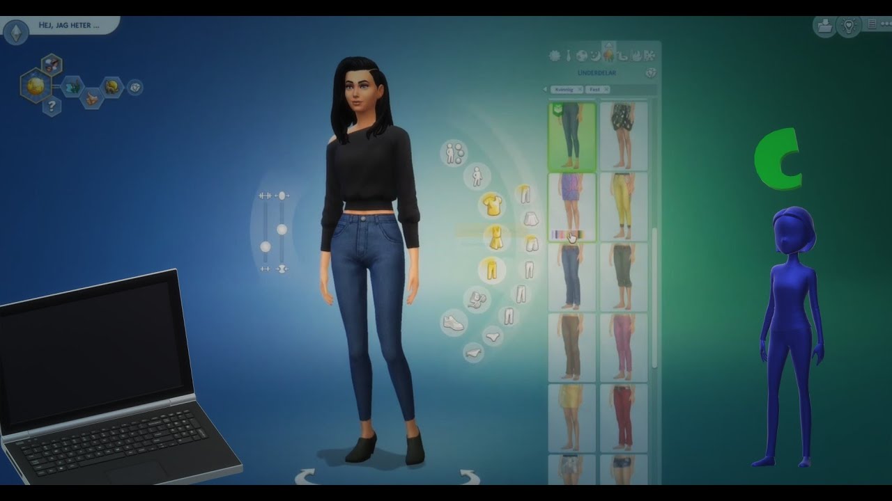 Lite Sims 4 spel med C