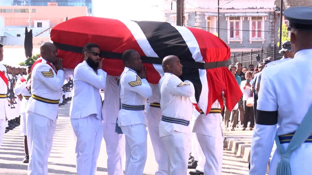 Military Procession In POS - Many Pay Respects To Former Prime Minister Basdeo Panday