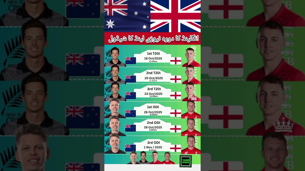 England Tour of New Zealand 2025 schedule announced 🚨🛑#engvsnz #nzvseng2025 ll