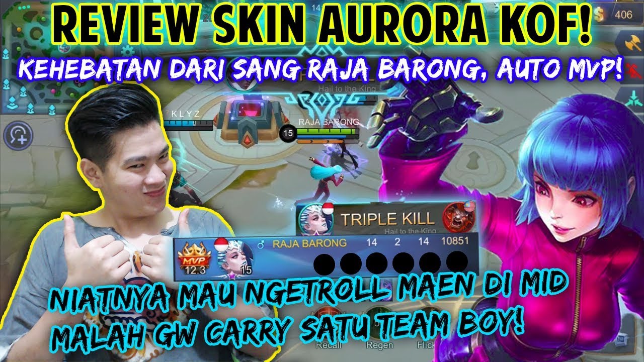 INI BARU SKIN WORTH IT! NIATNYA NGETROLL.. EH, MALAH JADI NGECARRY TEAM! AURORA MID IS REAL, BOYS!