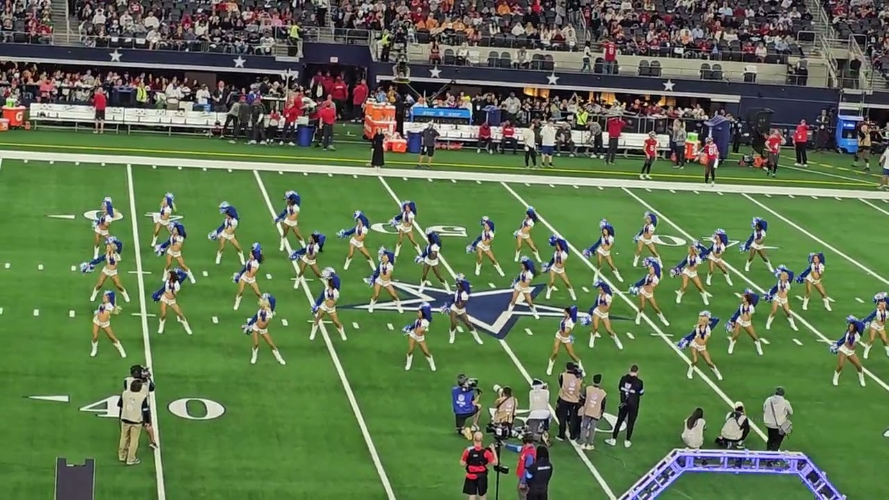 Dallas Cowboys Cheerleaders 2024 pregame performance 12/22/24 fieldview only