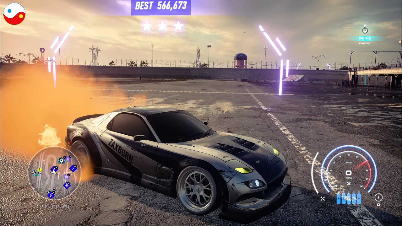 HAIRPIN SMOKE *** SINGLE sustained DRIFT from ZERO to 566K POINTS *** WR of single sustained dirft