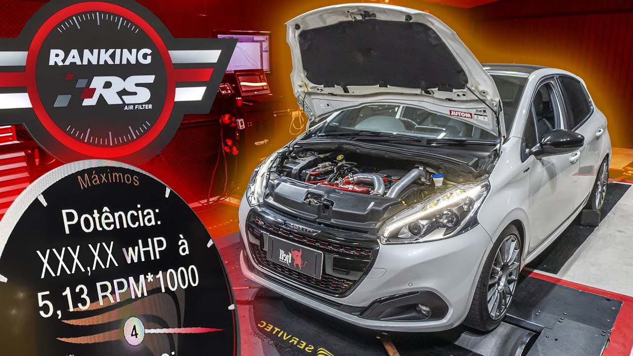208 GT 1.6 TURBO MAIS FORTE DO BRASIL no RANKING RS