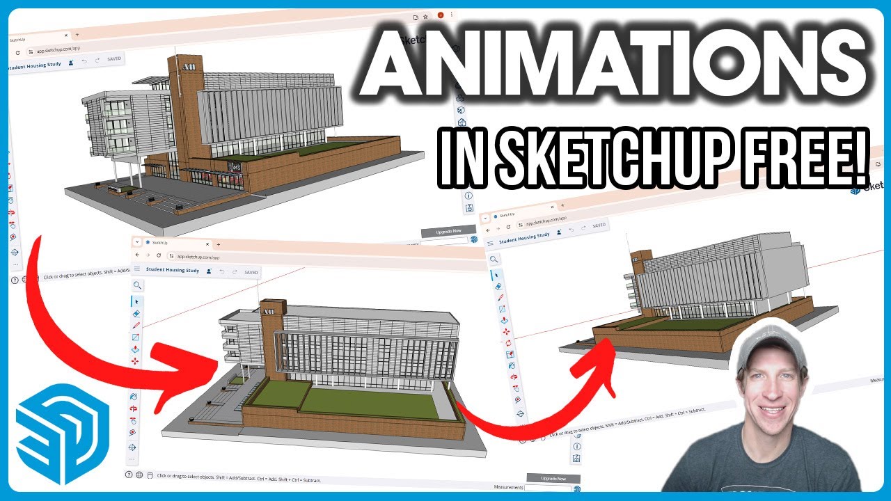 Как создать АНИМАЦИЮ в SketchUp бесплатно!