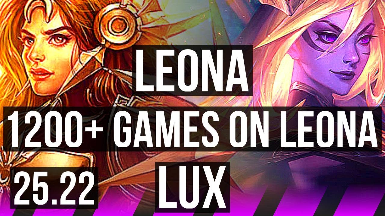 LEONA & Ashe vs LUX & Jhin (SUP) | 1200+ games | KR Grandmaster | 25.22