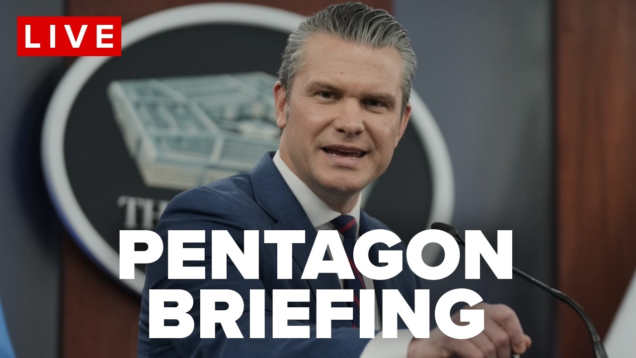 🔴LIVE: PETE HEGSETH GIVES UPDATE ON IRAN WAR