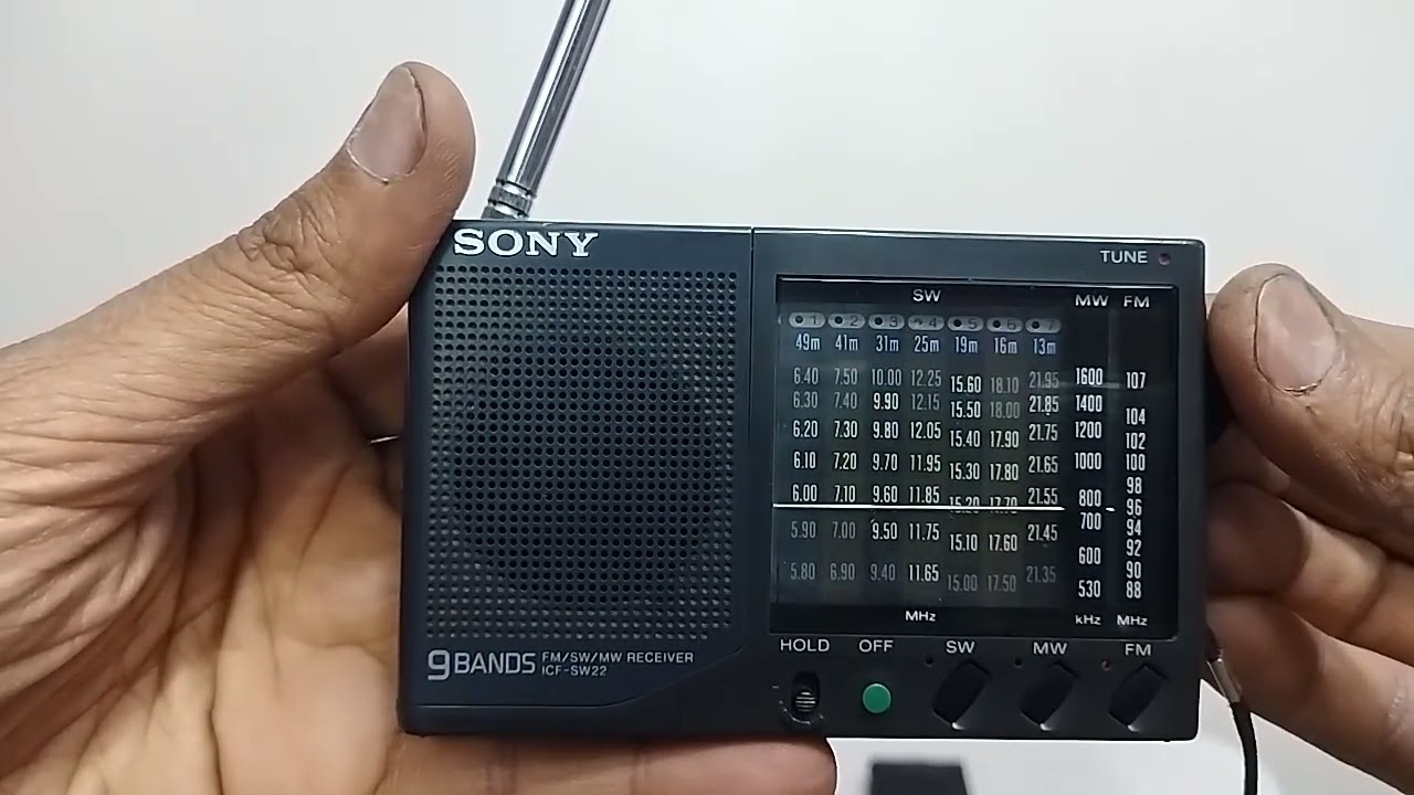 راديو سونى موديل ICF- SW22 متعدد الموجات ب جراب - Radio Sony ICF-SW22 Multi-band with case