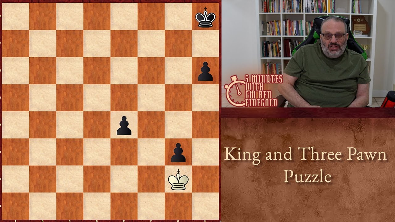 Five Minutes with Ben: King and Three Pawn Endgame Puzzle