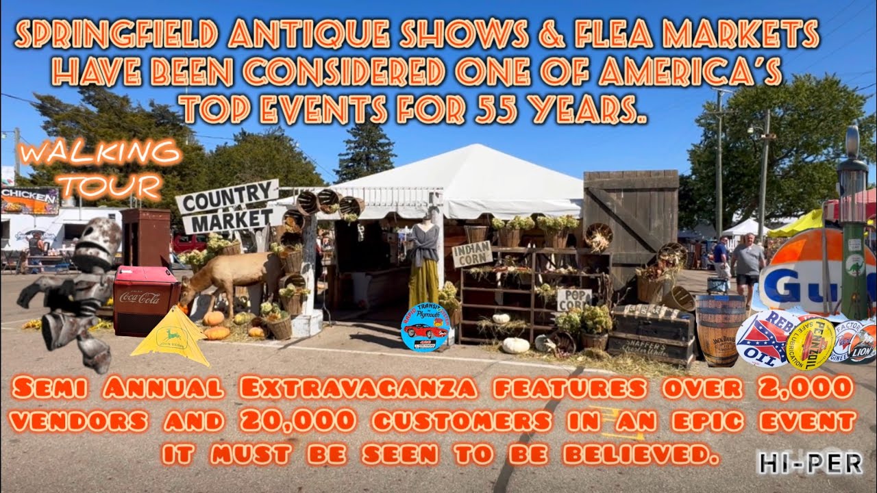SUPER EVENT ANTIQUE EXTRAVAGANZA WALKING TOUR SPRINGFIELD OHIO TREASURES & MORE