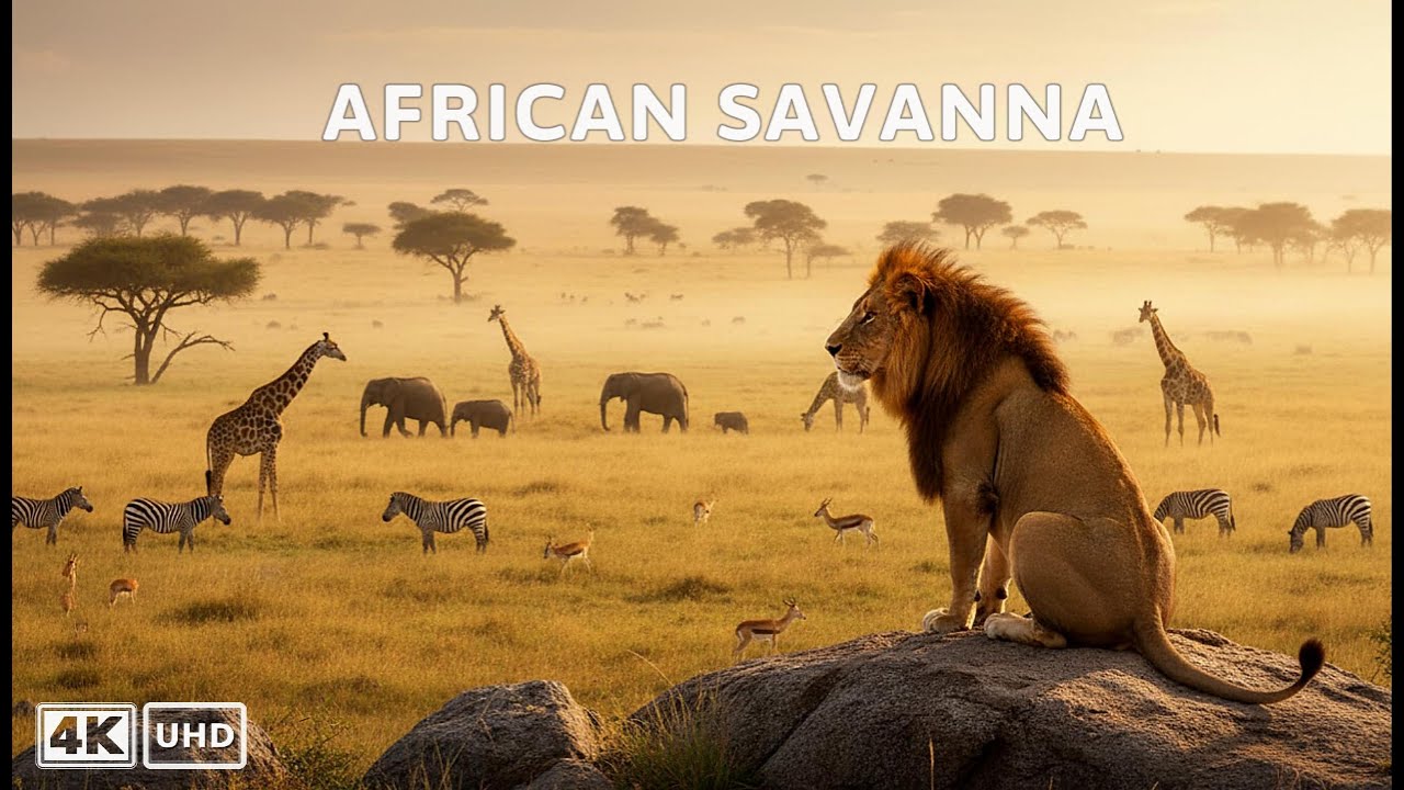 African Savanna 4K | Wildlife Ambience Compilation (3 HOURS)