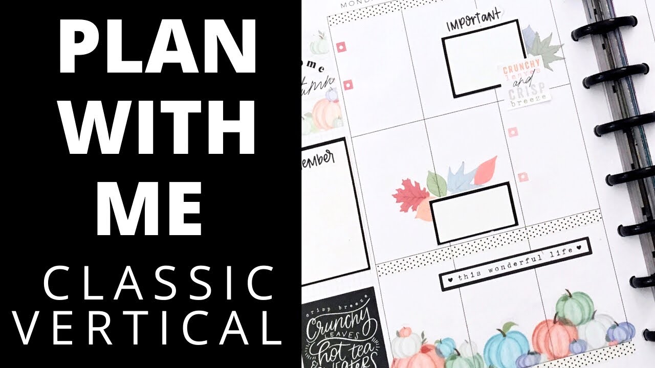 PLAN WITH ME | CLASSIC Happy Planner | Homebody Seasons | September 28 - October 4, 2020