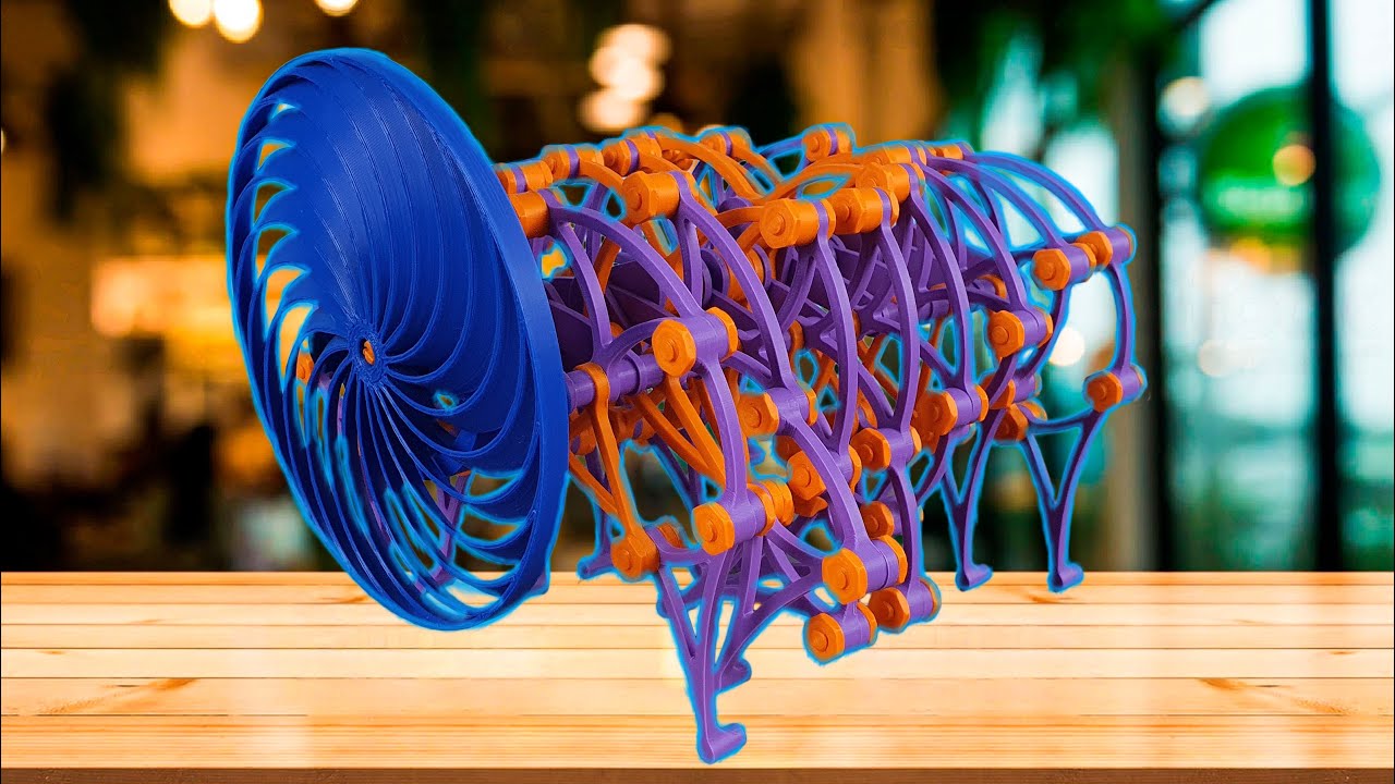 3D Printed Walking Robot Creature Strandbeest