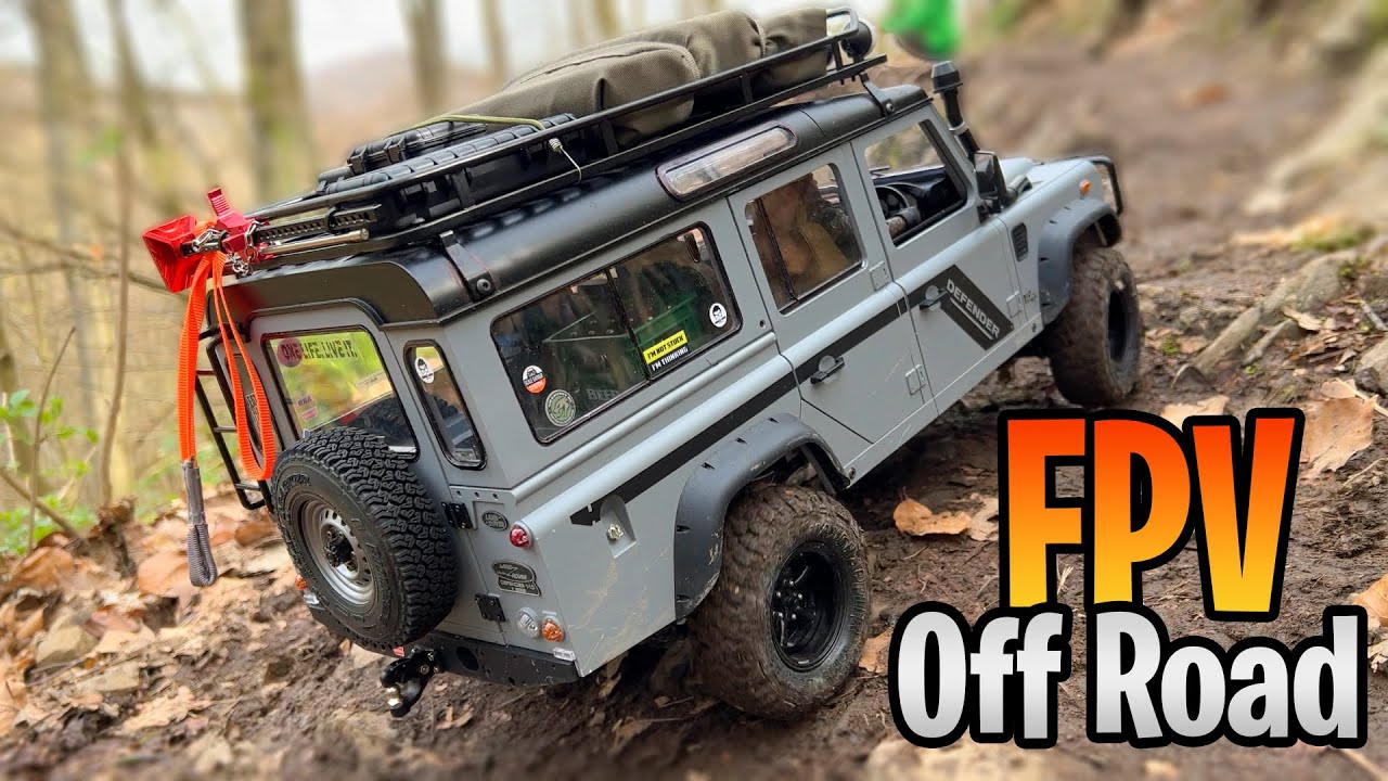 OffRoad Rc Crawler FPV with Us! Land Rover Defender D110 Rc4WD Offroad from the Inside Rc Car