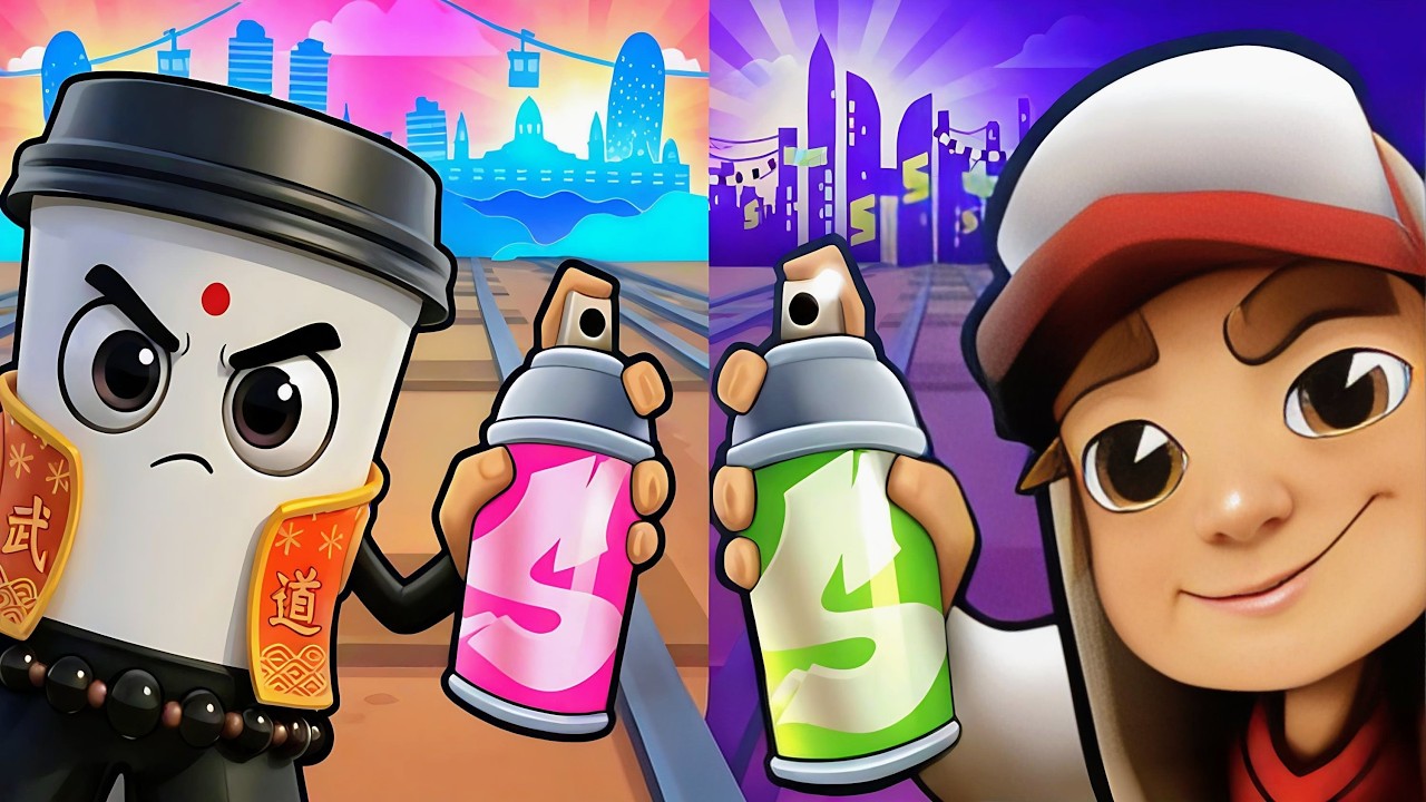Subway Surfers 🆚 Subway Rush : Endless Runner Games Comparison 