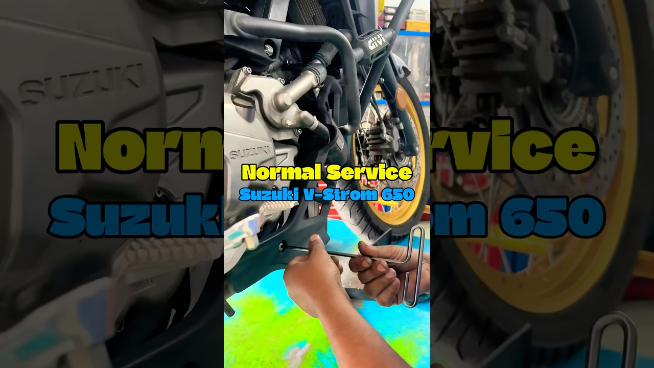 Normal Service - Suzuki V-Strom 650 #premiumsportcycles #psc #vstrom650 #asmr #youtube #shorts #fyp