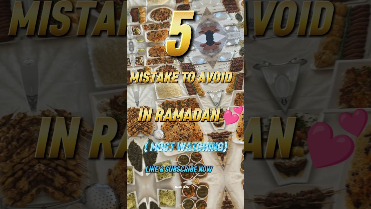 5 Mistake To Avoid In Ramadan 🤢@kamilDriverLife81 #ramadan #mistakes #subscribe #shorts #islam #video