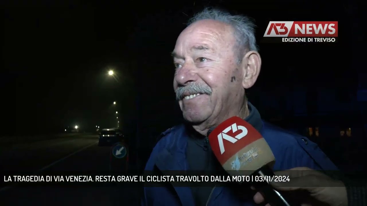 LA TRAGEDIA DI VIA VENEZIA. RESTA GRAVE IL CICLISTA TRAVOLTO DALLA MOTO | 03/11/2024