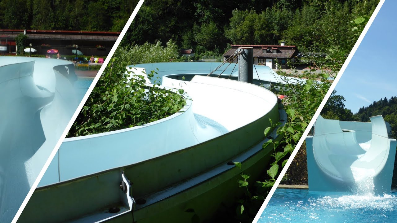 Freibadrutsche :: hangverlegte Riesenrutsche | Sommerbad Wirsberg