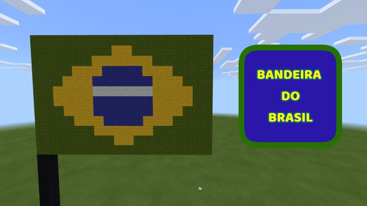 MINECRAFT BANDEIRA DO BRASIL