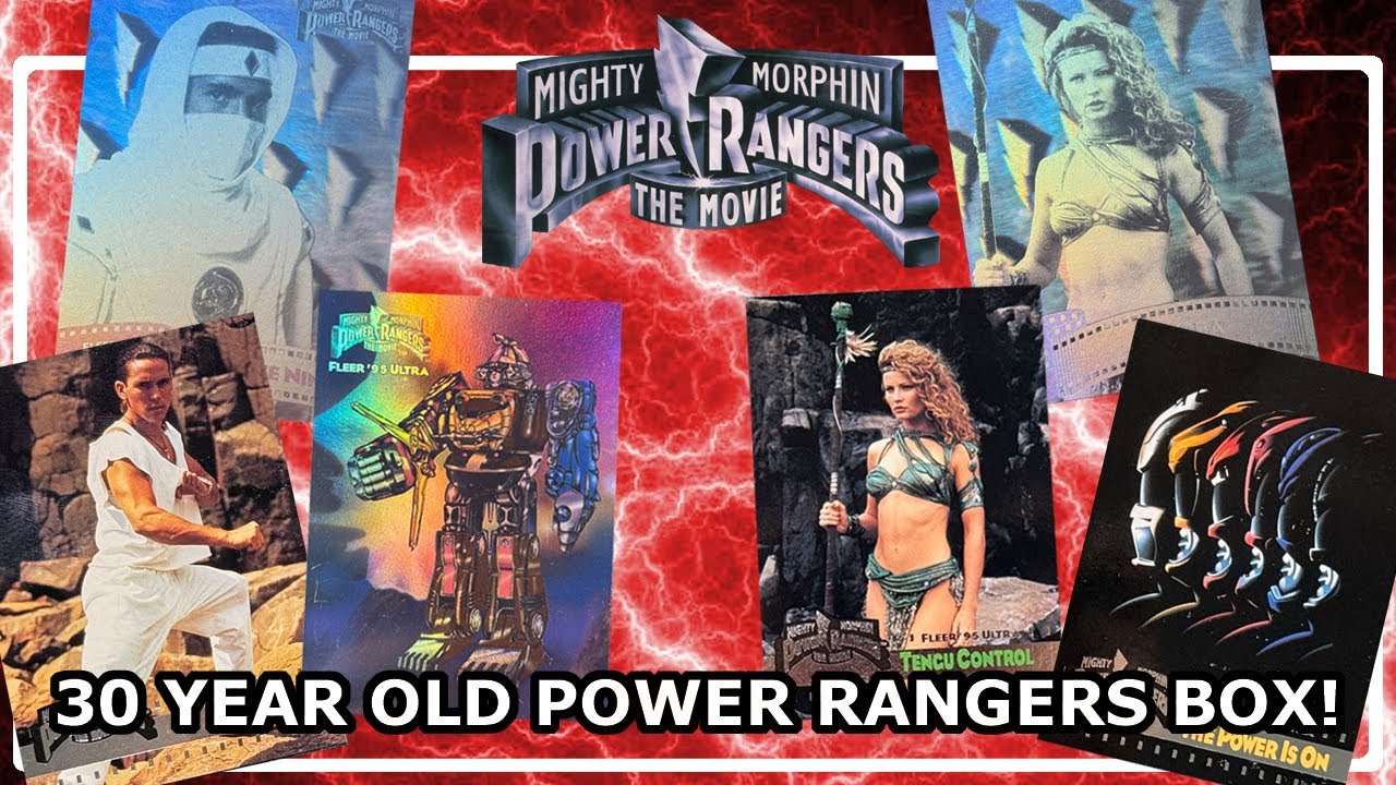 Unboxing 1995 Fleer Ultra Mighty Morphin Power Rangers The Movie Hobby Box