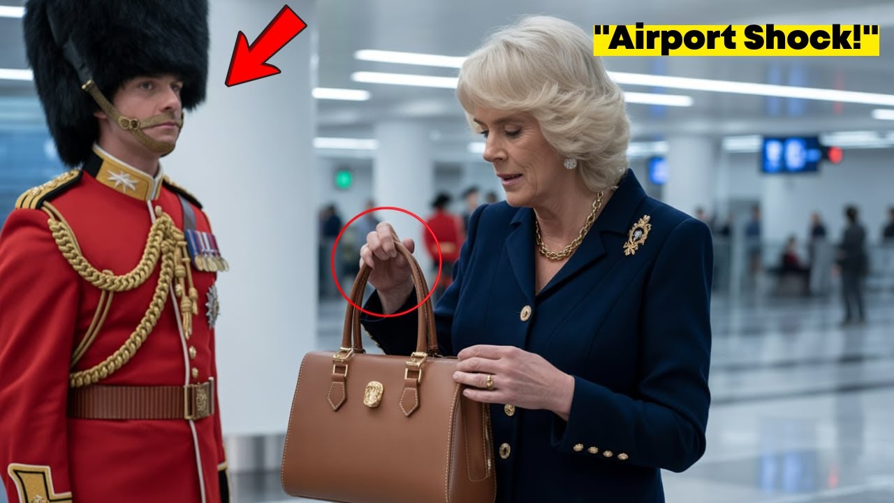 Royal Guard Stops Camilla at the Airport — Then Finds Something Shocking in Her Bag | Fictional Tale