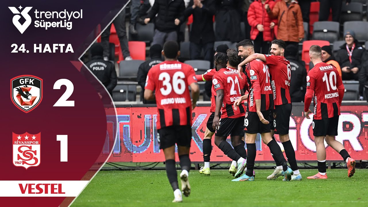 Vestel | Gaziantep FK (2-1) Sivasspor - Highlights/Özet | Trendyol Süper Lig - 2024/25