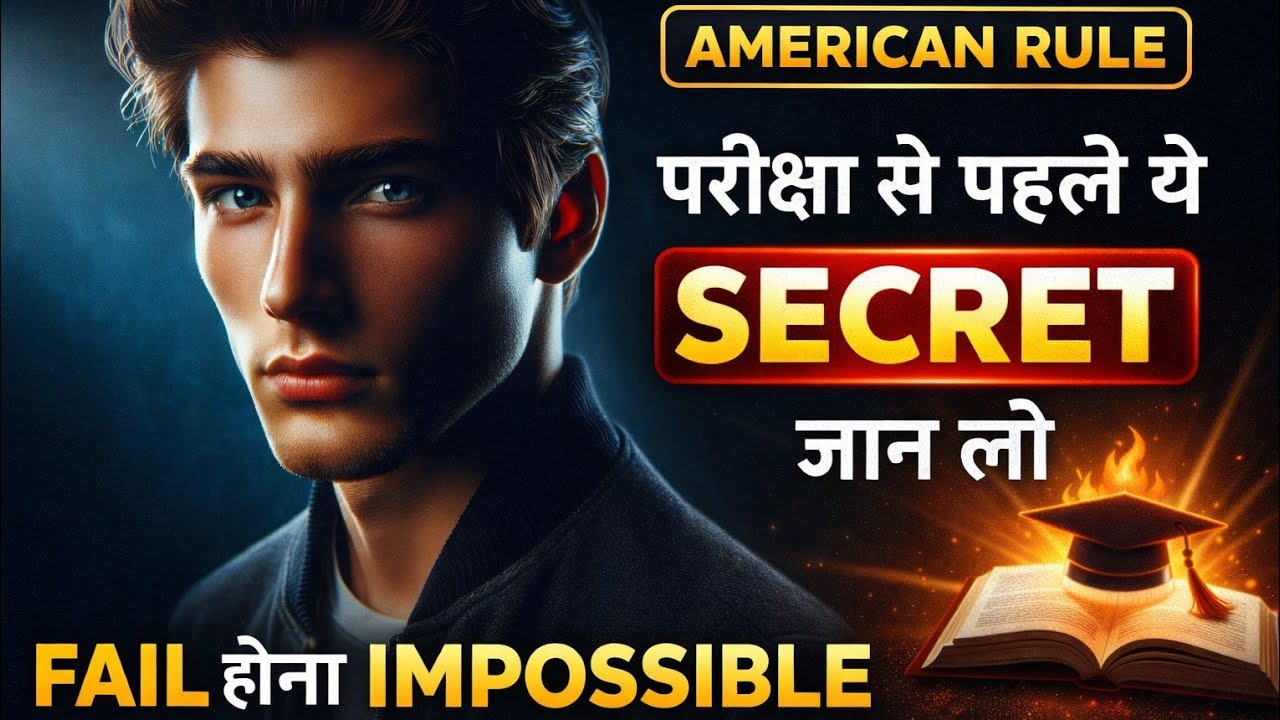 परीक्षा से पहले ये American Rule जान लो 😈 | Fail होना Impossible 🔥 | Alpha Student Mindset