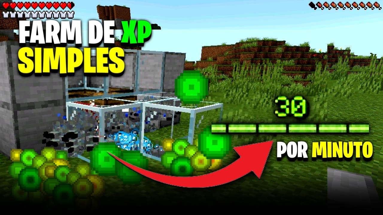 A Farm de XP MAIS FÁCIL do Minecraft (SEM Tridente) 😱