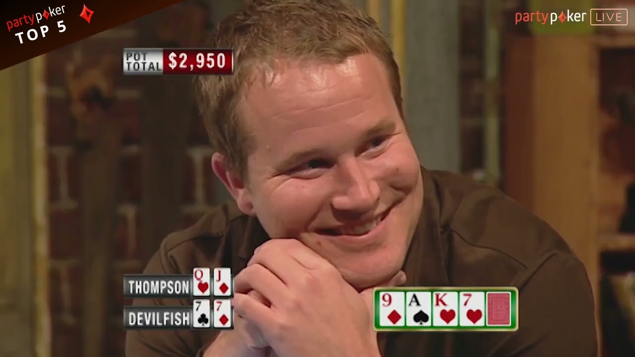 Top 5 CRAZY River Cards   Poker Legends   Live Poker   partypoker